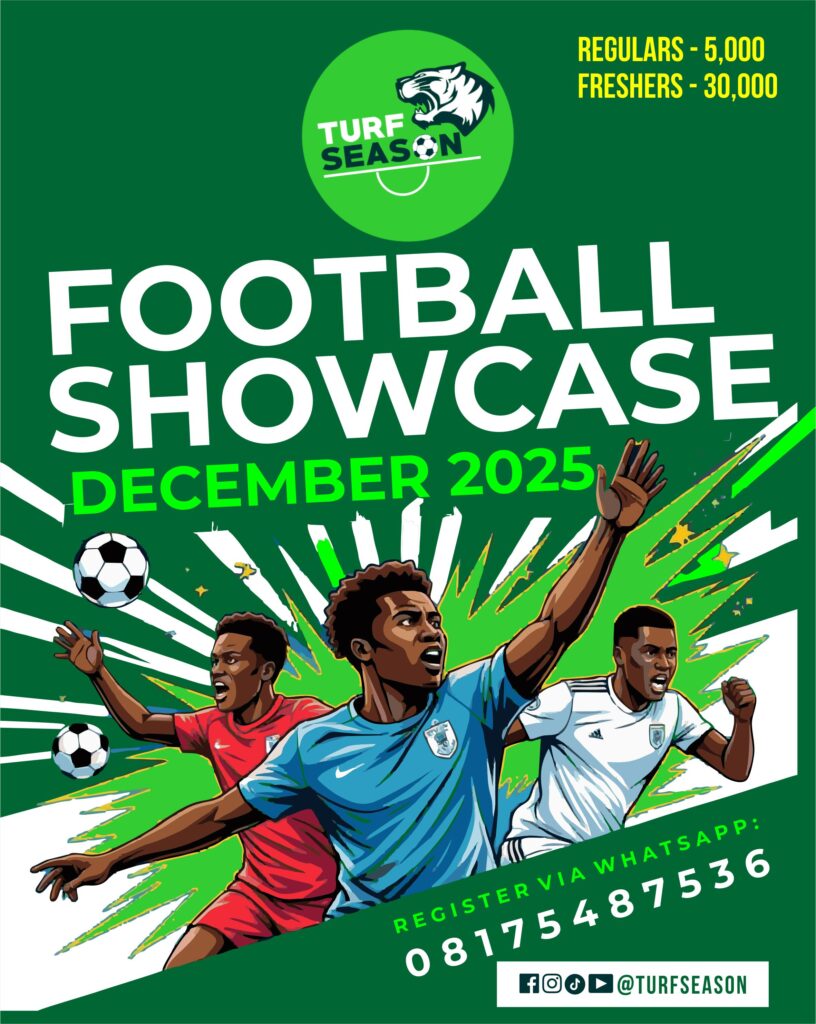 december 2025 showcase lagos football nigeria turfseason